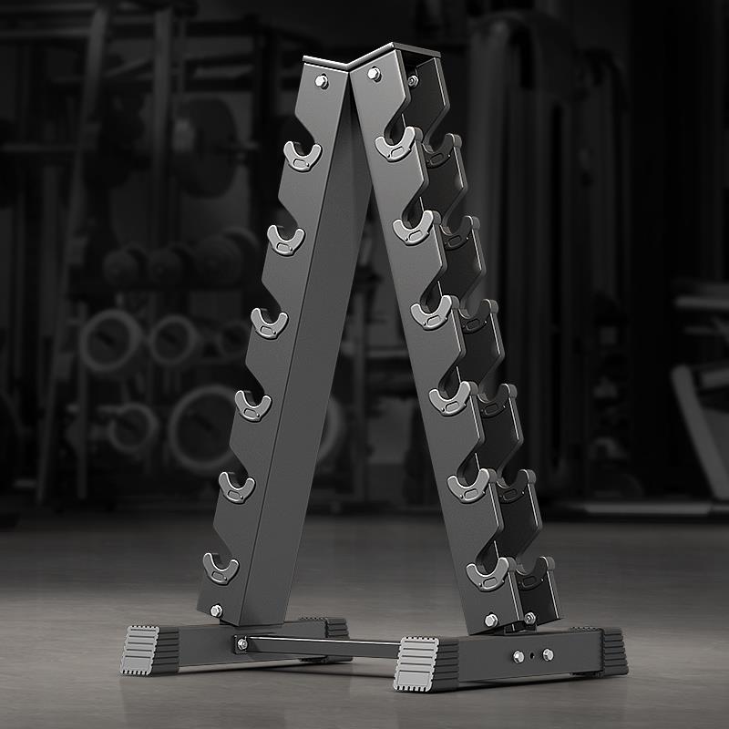 高档DONIUZ哑铃放用置家用商用健身房铁制通层收纳支架多哑架铃架