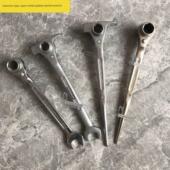 包邮 文工尖尾棘轮扳手六角双向带开口两用快速扳手19 22规格齐全