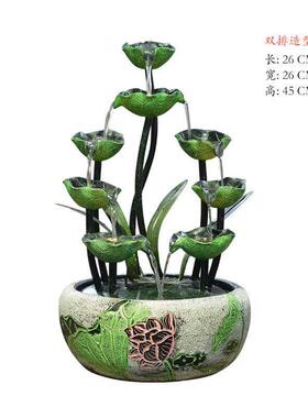 细水长流店里家庭的招财摆件家里客厅茶店前台收银柜台吧台装饰品