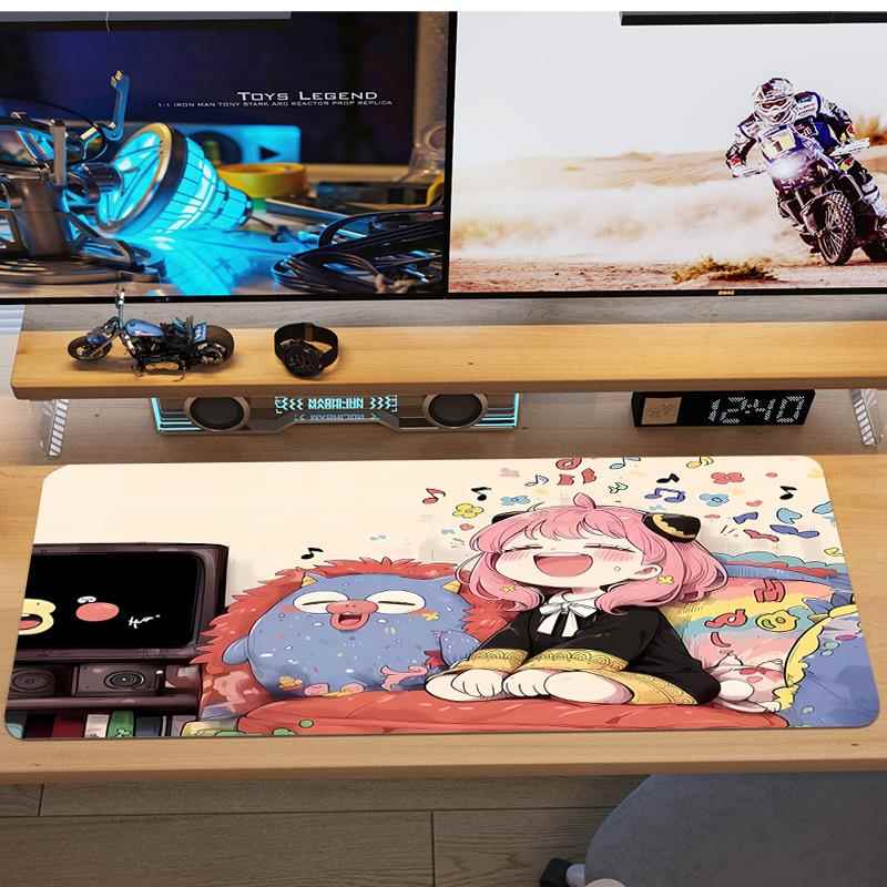 阿尼亚鼠标垫超大号间谍过家家动漫粉色家用办公室电脑键盘桌面垫