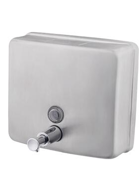 304不锈钢皂液器壁挂式按压洗手液机抛光拉丝给皂器带孔锁皂液器