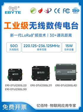 Ebyte Rs485/232无线数字传输无线电230Mhz自动中继Dtu远程通信Lo