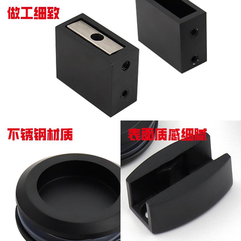 淋浴浴YM-02房玻璃门移不门套锈件钢隔断门配件室推拉门玻璃固定