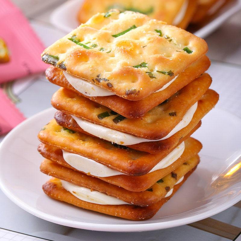 牛轧夹心奶酥厦门特产阿嬷妮香葱牛轧饼干焦糖奶油夹心酥扁桃仁燕