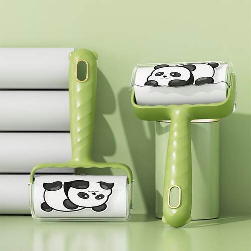 New Cartoon Pattern Lint Roller Set with Refills, Tear-off S