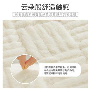 椅子垫长毛绒餐椅垫加厚保暖可拆洗椅子坐垫座垫防滑可 Q^简约冬季