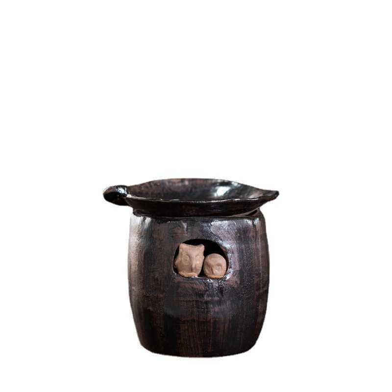 家用粗陶焙茶炉陶瓷蜡烛炉烤茶器茶叶增香提香器功夫茶具烤茶碟子,餐饮具,茶具礼盒,淘宝优惠券,粉丝福利购,淘宝优惠卷