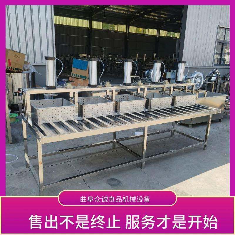 五连压多功能豆腐机全自动不锈钢豆腐生产线商用豆腐机设备厂家