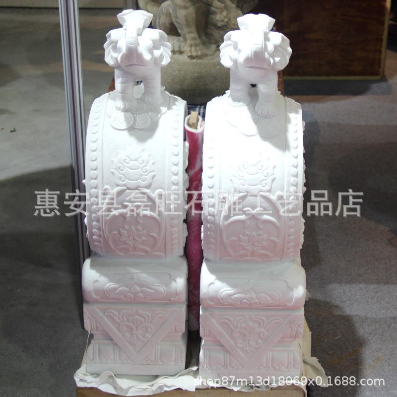 仿古大理石石雕门墩抱鼓 大象头门墩 厂家直供门墩花岗岩石鼓现货