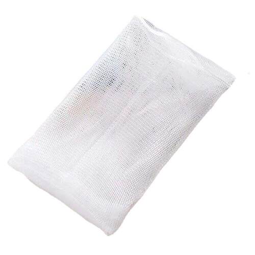 Small White Rope Double-Layer Soap Foaming Bag for Home Use,