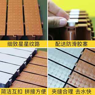 隔间水垫积浴室防GKE滑地垫卫生面地厕所水垫高排水加高垫脚踏板