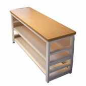 仓储货架置物架厨房落地多层多功能收纳架边柜多层加厚桌子收纳柜