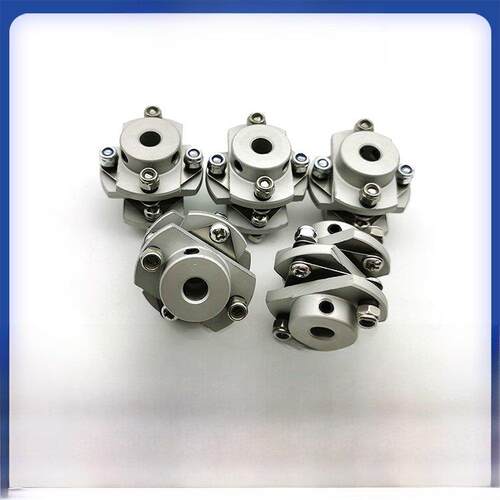 蝶式联轴器铝合金柔性弹性金属编码器，双膜片联轴器6 8 10mm
