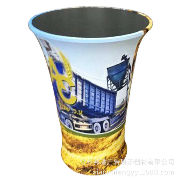 促销圆形吧台 常州厂家直销 热转移便携拆装形象台 迎宾接待台