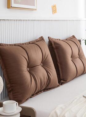 科技布三IES米角床背头靠垫软包床上靠垫宿舍榻靠背大榻护腰沙发