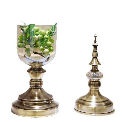 欧式花瓶摆件客厅插花仿真花玻璃家居饰品装饰盘简约餐桌客厅摆设