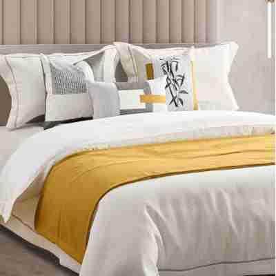 现代样板房样板间家具售楼部床品多件套展厅简约软装展示床上用品