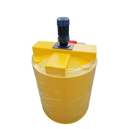 PE加药搅拌桶自动加药500L化工桶工业污水处理加药带搅拌机配套