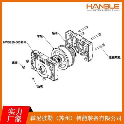 行走轮箱HWS欧式自动化被动轮双轮缘HWS400-NA-A-110-X-X-X
