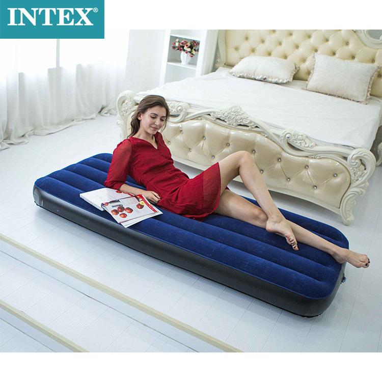intex64756充气床家用气垫床户外单人露营空气床垫午休床
