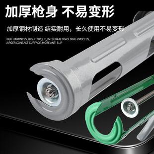 11轴承胶枪玻璃胶枪自动断胶省力硬直玻璃胶打胶 清仓甩卖 新款