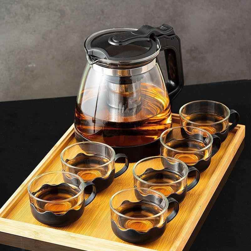 泡茶壶大容量茶水分离器过滤网耐高温不锈钢水防爆功夫泡茶壶套玖