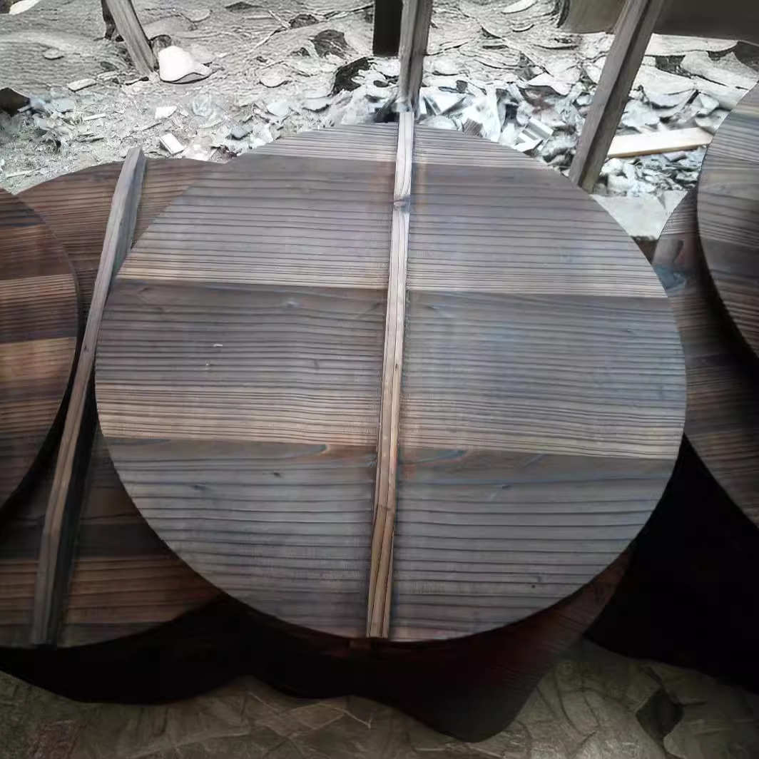 促销大量纯手工大锅盖 做旧木制锅盖 圆形水缸酒缸杉木盖