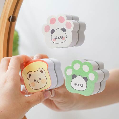 Cartoon Mirror Cleaning Mini Glass Cleaner, Cat Paw Design,