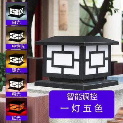太阳能门柱灯柱头灯LED灯防水户外家用大门柱子灯别墅围墙庭院灯