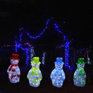 饰圣诞雪人星星灯户外防水工程亮化 麋鹿造型梦幻灯光节时光隧道装