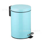 不锈钢垃圾桶圆形家用厨房酒店厂家卫生间创意欧式 脚踏带盖卫生桶