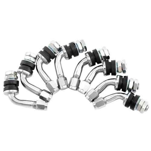 摩托车真空胎改装件 VS-8-45°/90°铜制无内胎汽车气门嘴弯嘴