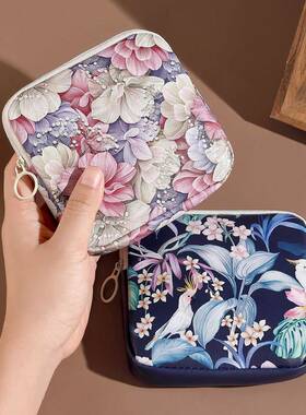 卫生棉姨妈巾收纳包少女心可携式可爱大容量装月事棉小包m巾的袋