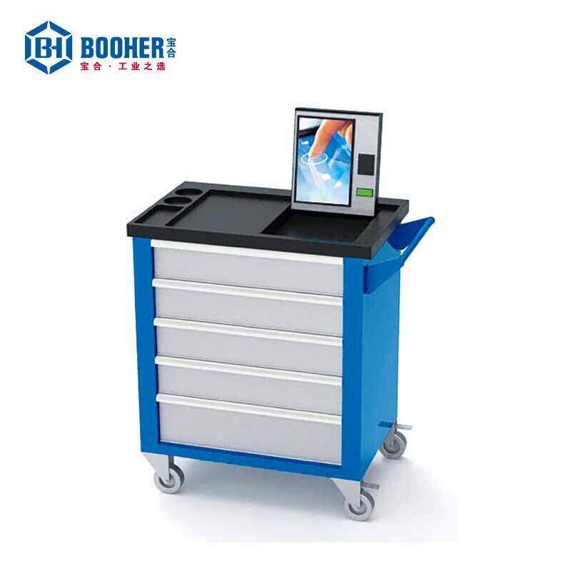 合BOOHER RFID折叠屏智能工具车880x600x1078mm（微信 广域网）