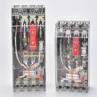 正品380V透明漏电保护器Dz20L-100A 610A250A 040A相三四线漏电断