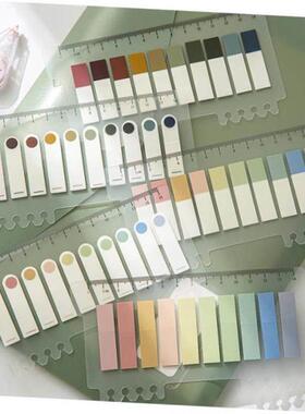morandi index label sticker highlight sticky notes索引贴标贴