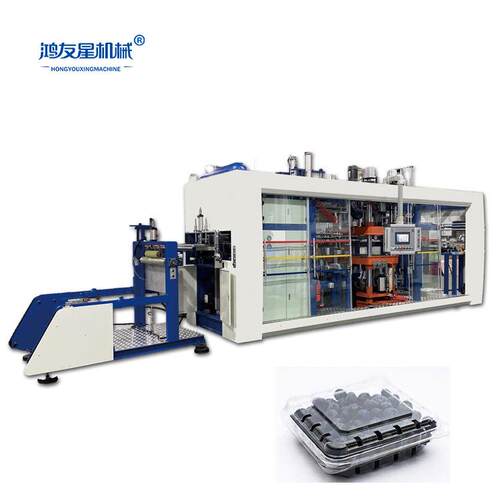 源头工厂全自动负压成型冲切堆叠吸塑机一次性塑料一体机设备