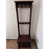 欧简储鞋 约实木地板落地衣架卧室衣架式 物柜门厅架白色换 美式 正品