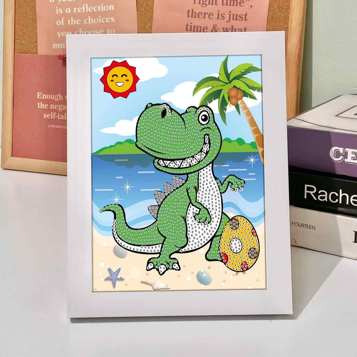 厂家 儿童5d钻石画公主贴画 卡通益智手工点钻砖石画玩具