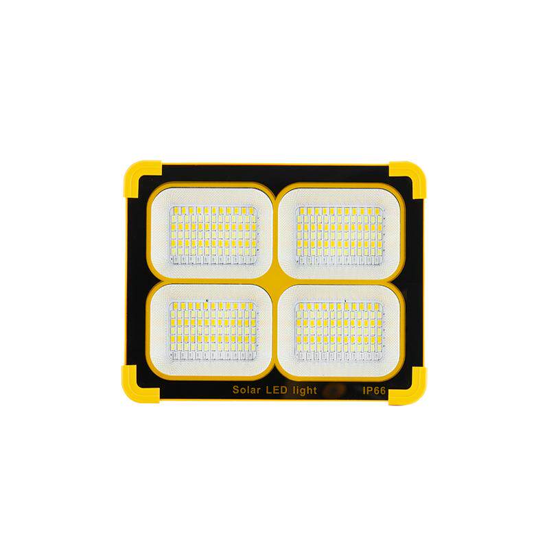 跨境露营太阳能手提投光灯户外家用便携式投光灯手机充电应急灯