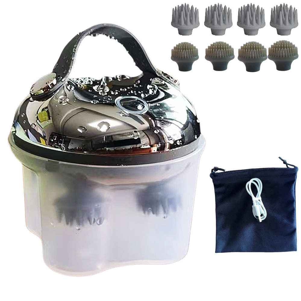 外贸热销头部按摩器肩颈按摩身体保健宠物按摩干涅两用头皮护理