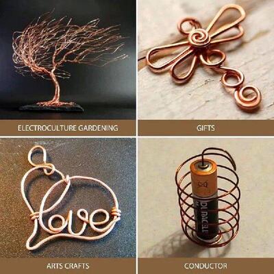 99.9% Dead Soft Copper Wire, 20 Gauge/ 0.8 Mm Diameter, 328