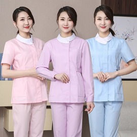 护士服套装医师服长袖短袖白粉蓝色牙科口腔美容院工作服