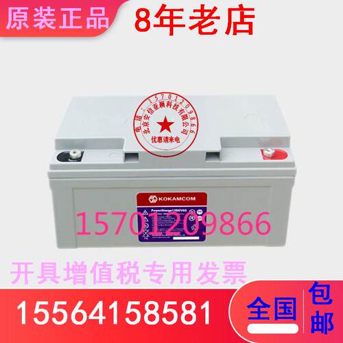 柯咖姆KOKAM蓄电池SafeGuard12BS65 12V65AH  直流屏专用锂电池