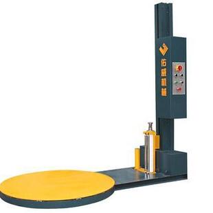 全自动缠绕机托盘拉伸膜转盘预拉式缠绕膜斜坡包装机工业打包大型