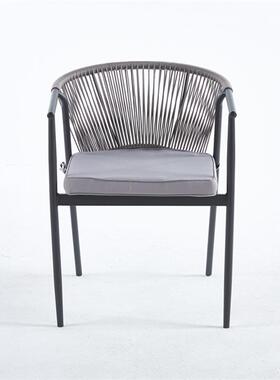 室内谈餐桌椅装11718枪灰718洽单人椅 舒适套背椅子 家用聚靠会餐