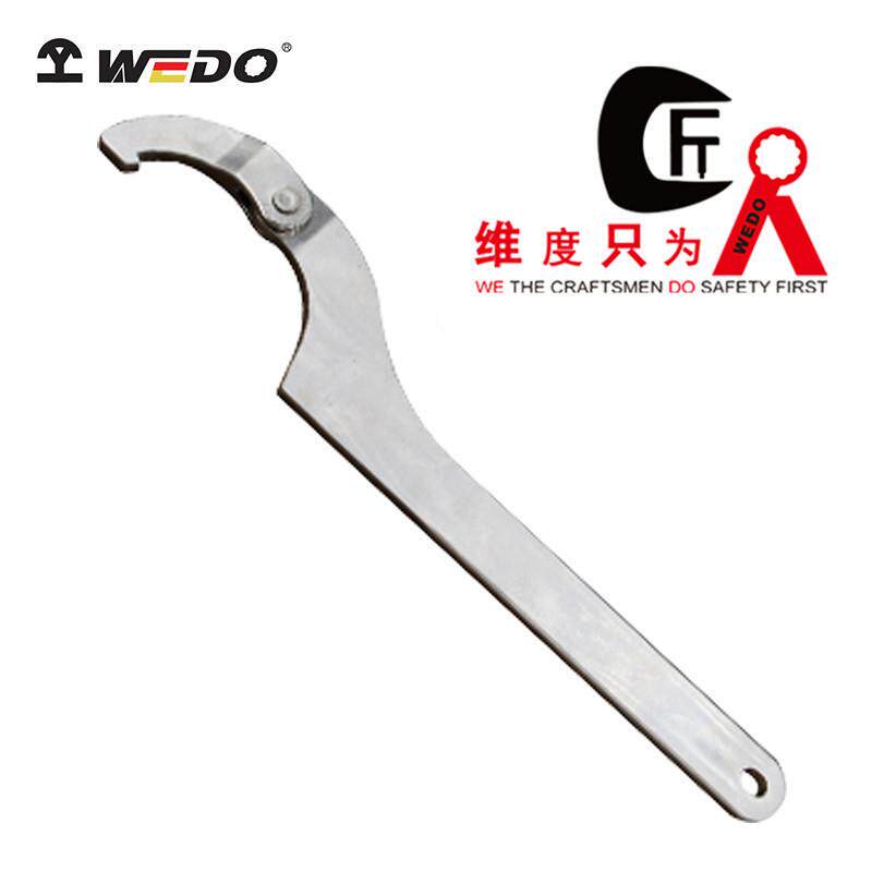 WEDO维度304不锈钢可调勾扳手不锈钢钩型扳手月牙型扳手ST8124B