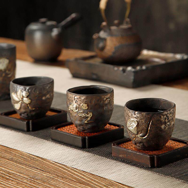 泡茶粗瓷陶茶具套装家用小功夫茶具茶日式陶茶TB649154壶杯办公室