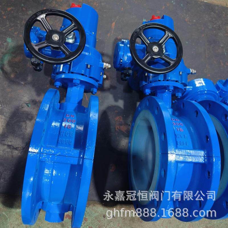 销售 D941F46-16C DN600 电动法兰蝶阀 全衬氟蝶阀 法兰切断阀