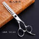 .痕logo剪个性 理发6无 牙 美发 定 剪刀 可制440c0寸剪刀鱼骨大